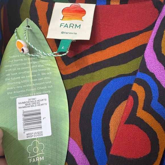 FARM Rio Multicolor Heart Long Sleeve Dress - Picture 5 of 8